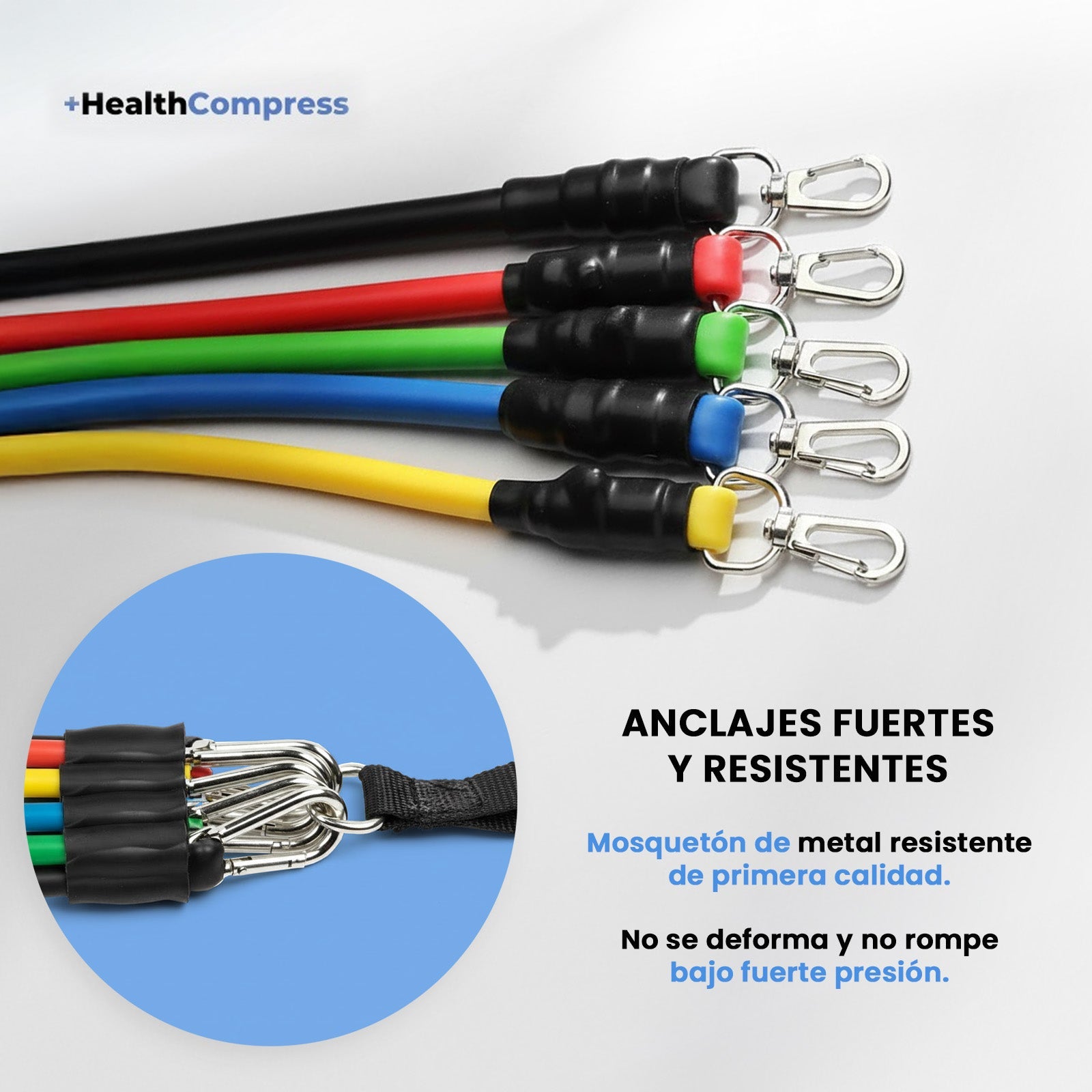 Kit de fitness con bandas de resistencia para ejercicios de fuerza y movilidad