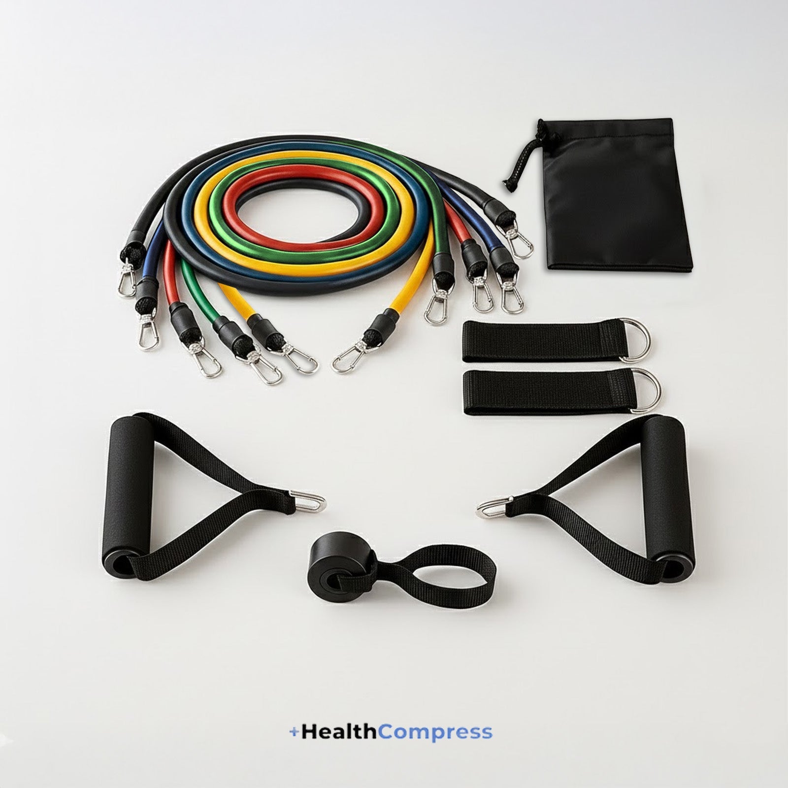 Kit de bandas de resistencia para entrenar fuerza en casa